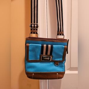 Chaps blue crossbody bag
